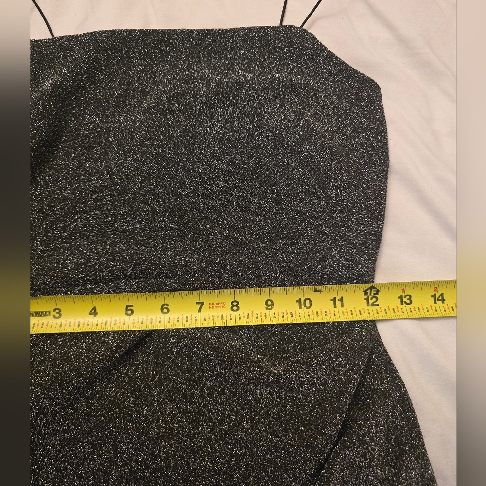 Asymmetrical Black Dress - Picture 12 of 14